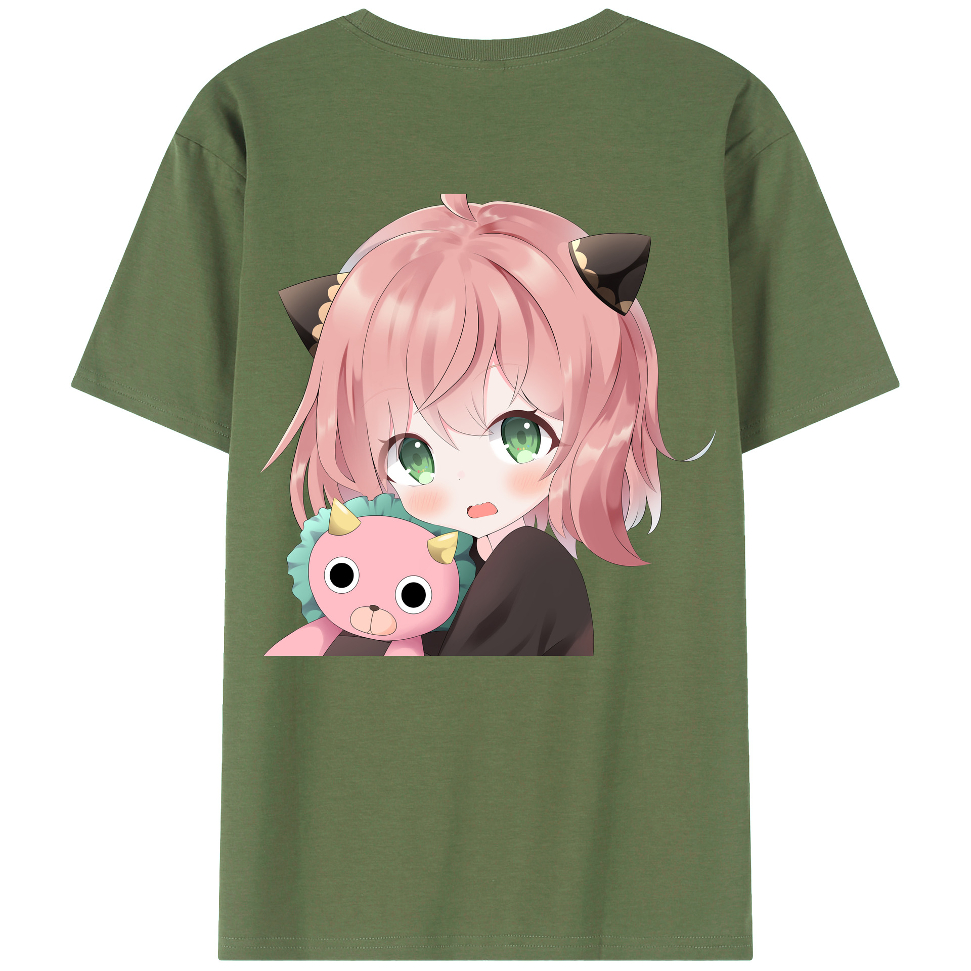 （画像用） SPY×FAMILY间谍家家酒 綿100％ メンズ半袖Tシャツ（バックプリント） 通気性